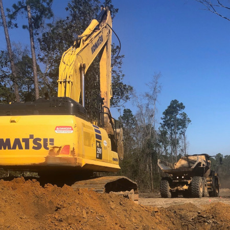 chavers construction excavation on the job site